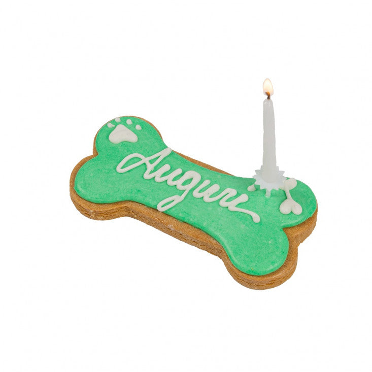DoggyeBag Birthday Bone Biscotto per Cani Verde 85 g