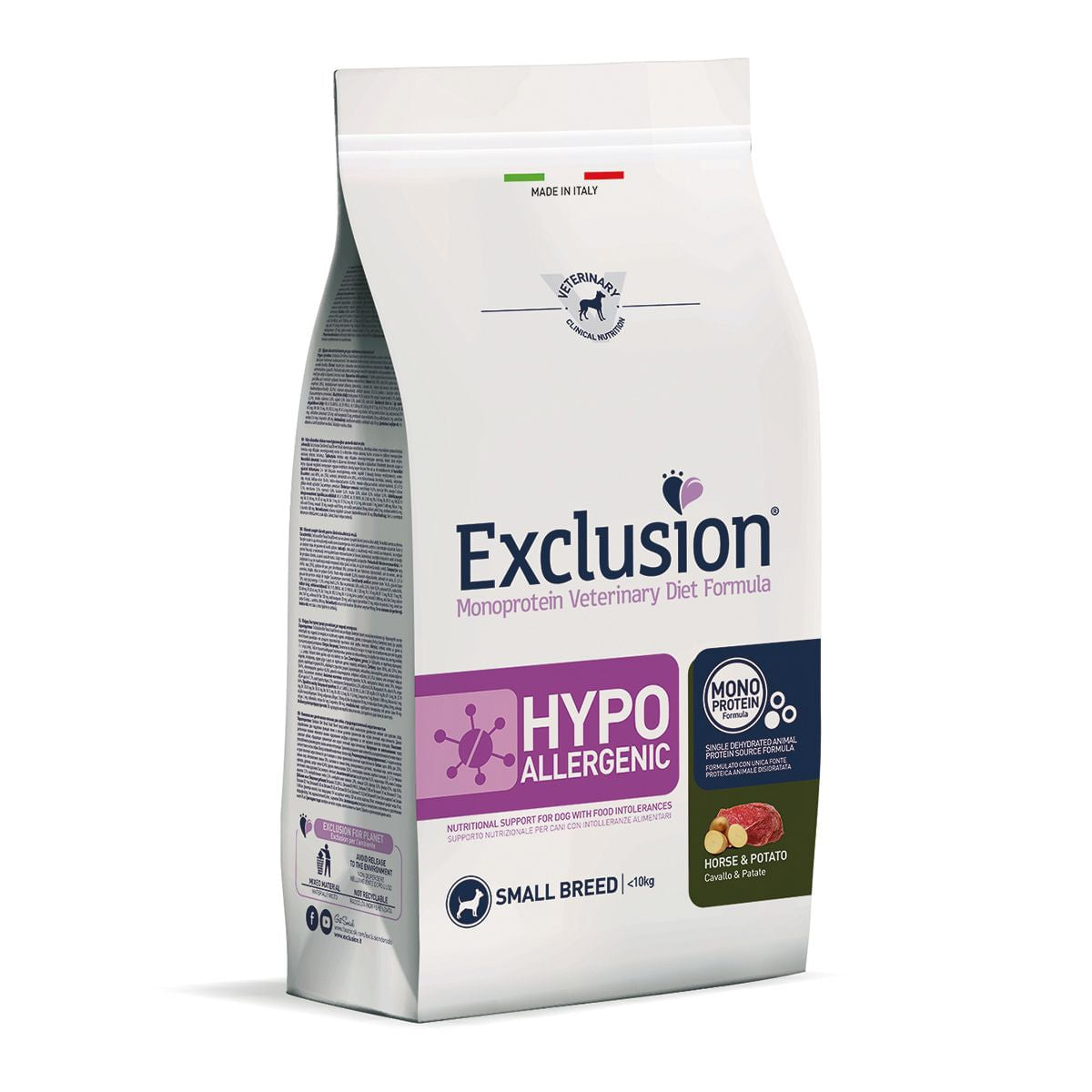 Exclusion Diet Hypoallergenic Cavallo & Patate Small 2 kg
