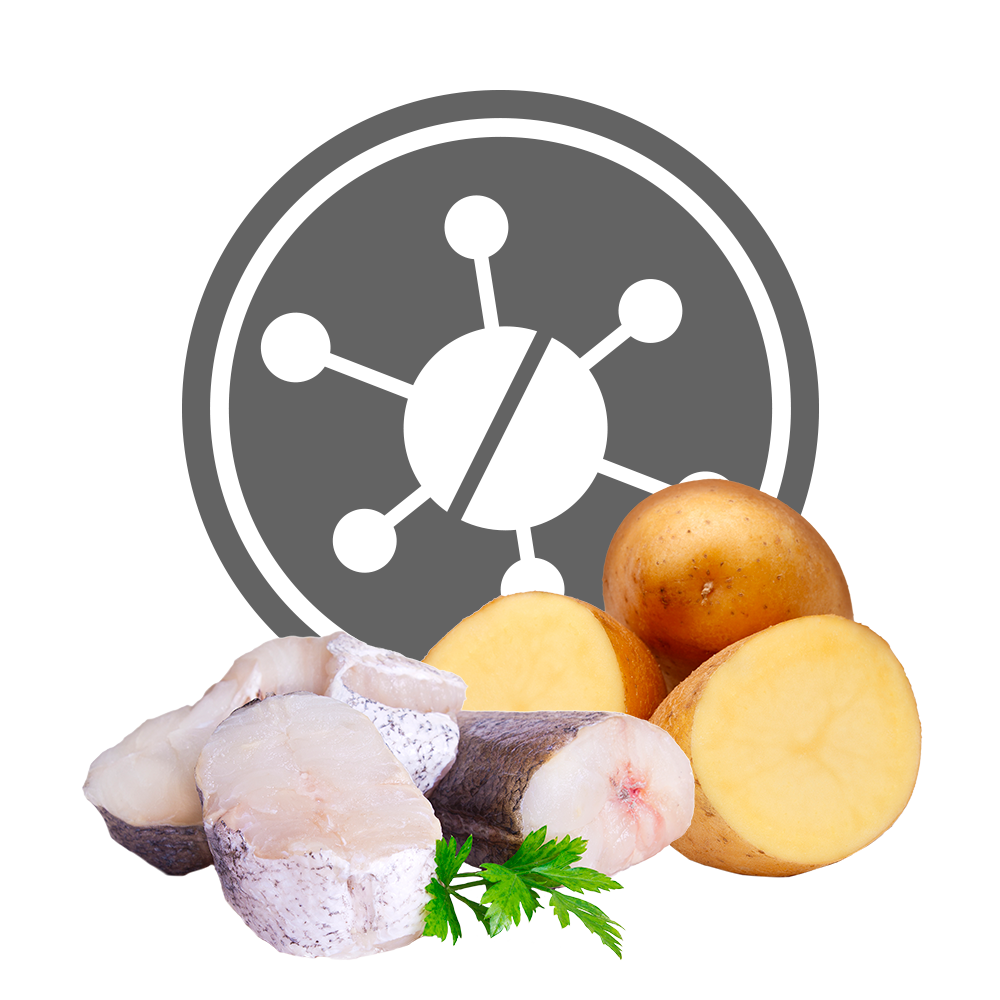 Alimento umido Exclusion Hypoallergenic Pesce E Patate 400 g per cani adulti con intolleranze alimentari