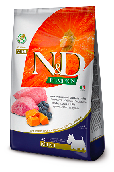 Alimento secco Farmina N&D Pumpkin Agnello Mirtillo 7 kg per cani adulti di taglia mini