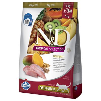 Farmina N&D Tropical Selection Neutered Pollo 5kg (4+1) - Gatto