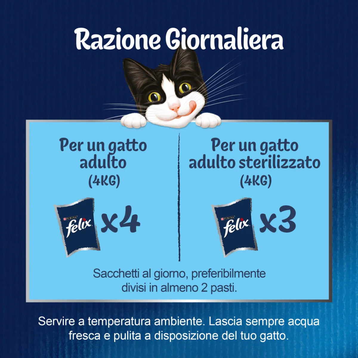 Felix Le ghiottonerie Multipack Gatto con Pollo, Manzo, Salmone e Tonno 44x85g