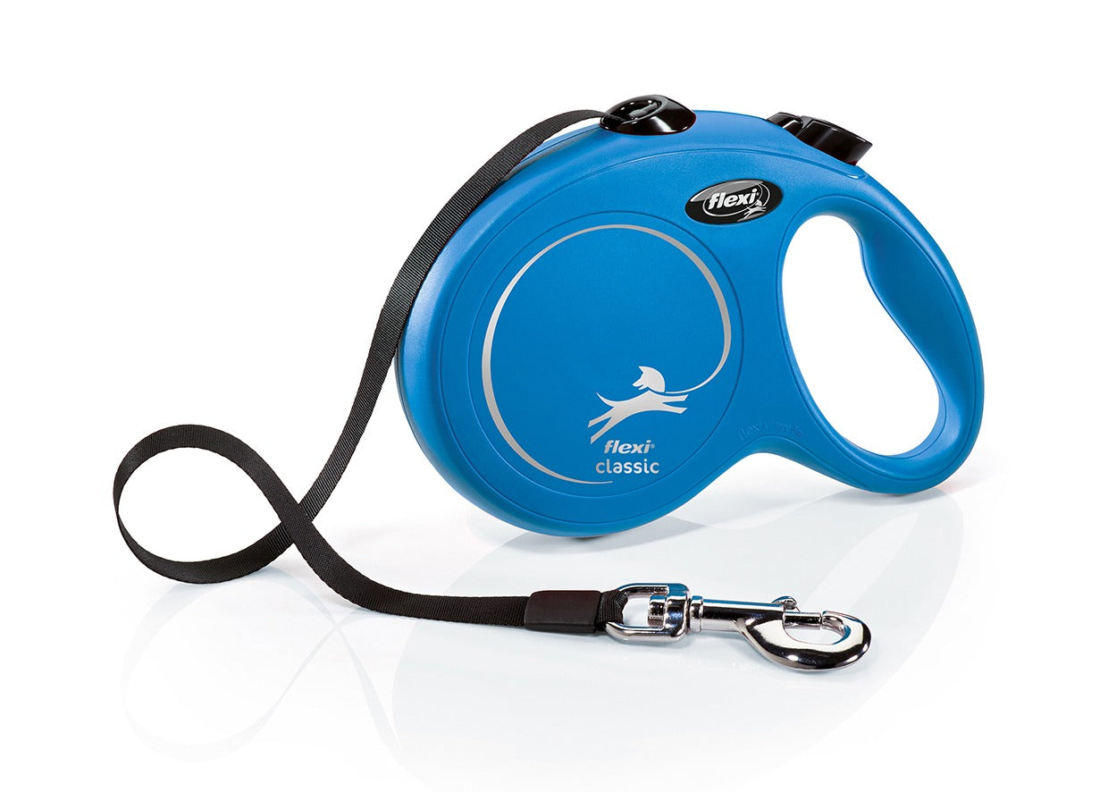 Flexi Classic L 5m - Guinzaglio Estensibile Blu