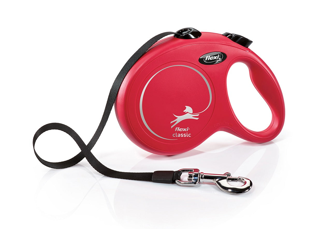 Flexi Classic L 5m - Guinzaglio Estensibile Rosso