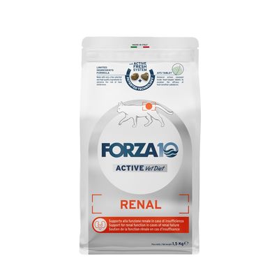 3x1,5kg Forza10 Renal Active Feline - Gatti con Problemi Renali