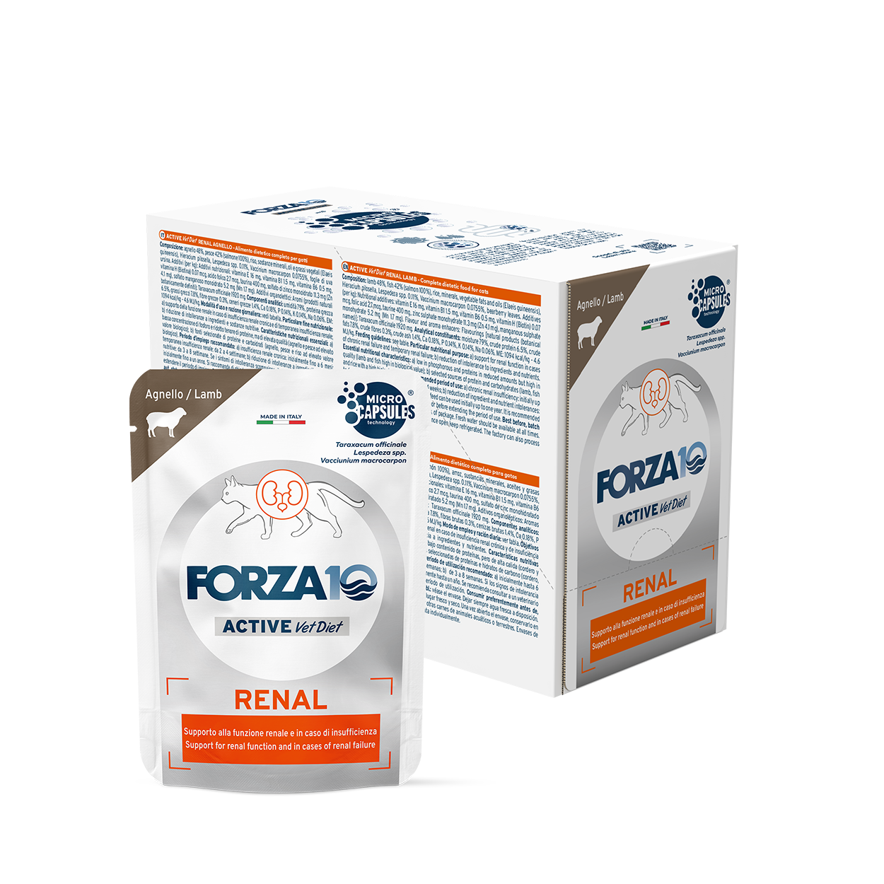 12x80g Forza10 Renal Gatto Agnello