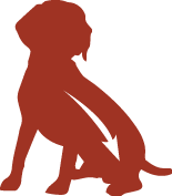 Icona silhouette cane adulto per alimento completo adatto a tutte le taglie