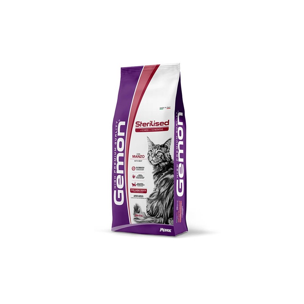 Gemon Gatto Sterilised Manzo 2kg