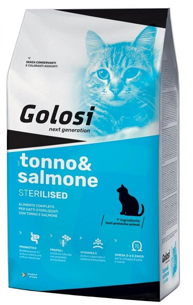 Golosi Tonno & Salmone Sterilised 7,5 kg - Gatti Sterilizzati