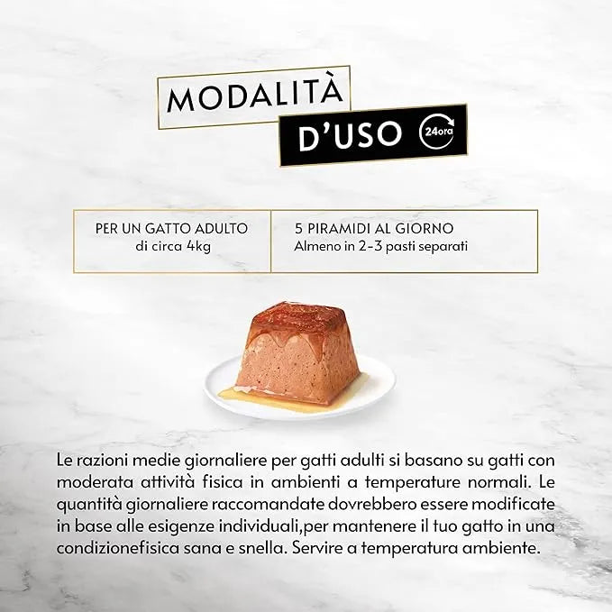 Alimento umido Gourmet Revelations Mousse Pesce dell’Oceano 4x57 g per gatti adulti