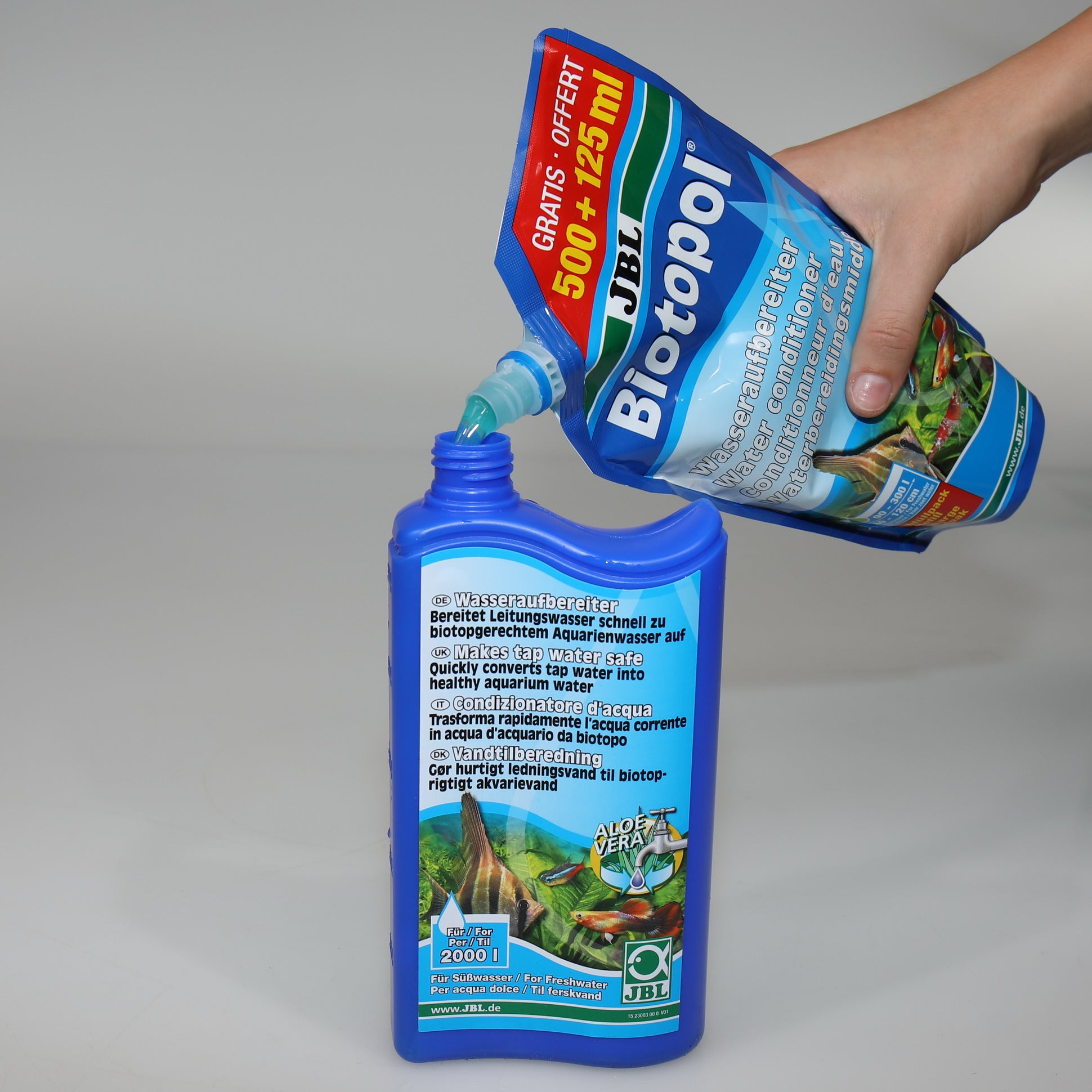 JBL Biotopol Ricarica 500+125 ml – Biocondizionatore per Acquari d’Acqua Dolce