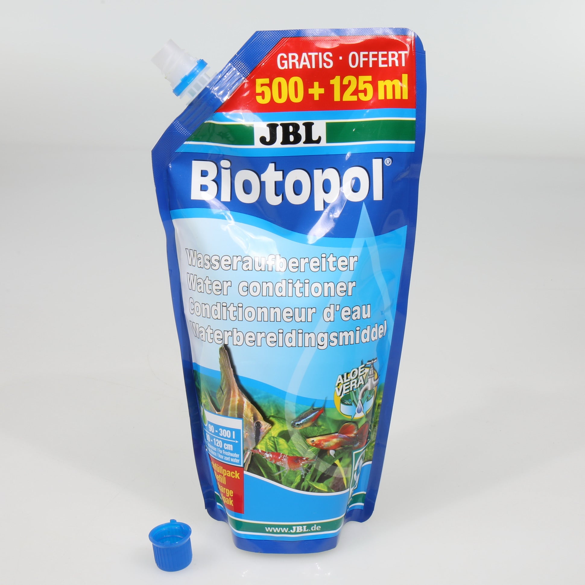 JBL Biotopol Ricarica 500+125 ml – Biocondizionatore per Acquari d’Acqua Dolce