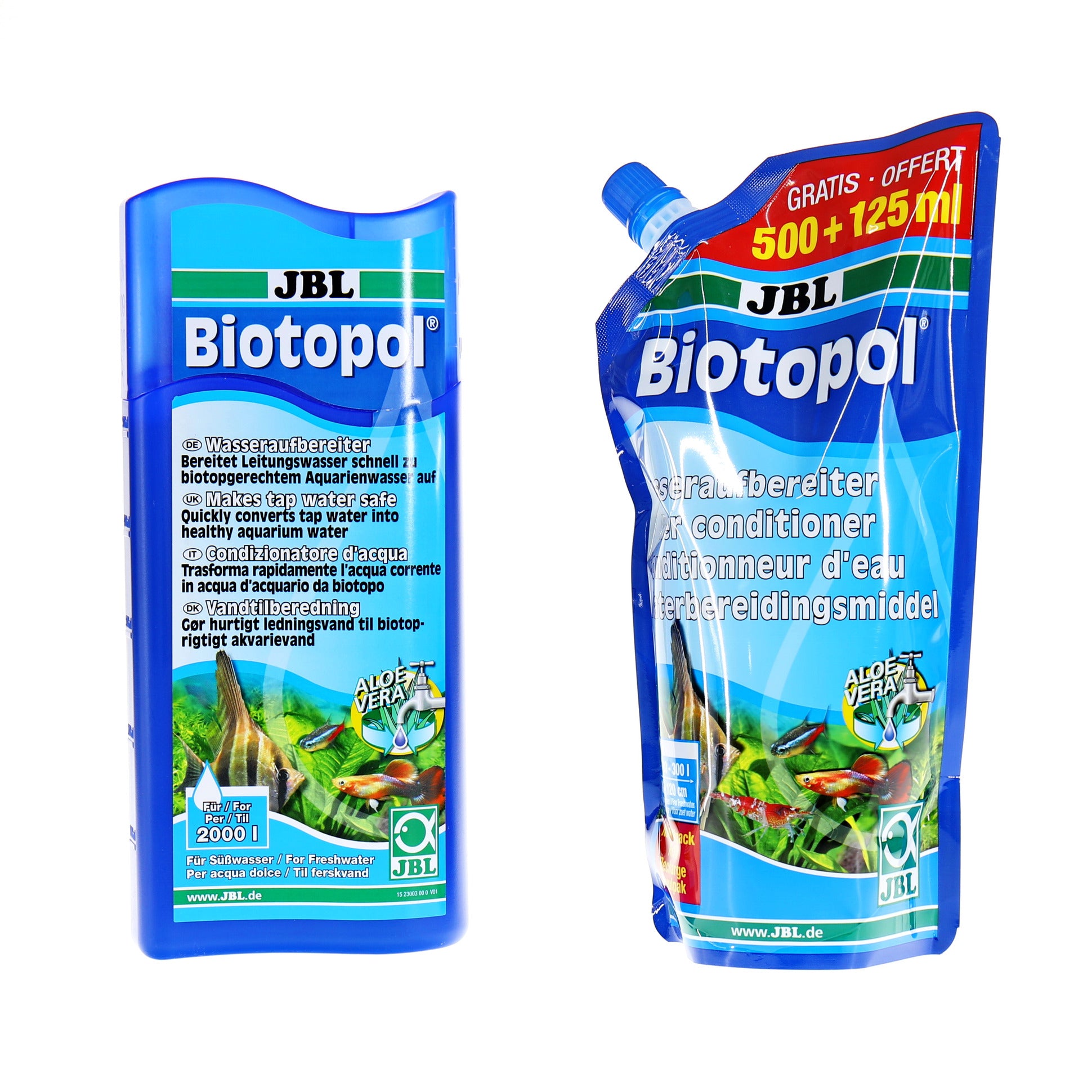 JBL Biotopol Ricarica 500+125 ml – Biocondizionatore per Acquari d’Acqua Dolce