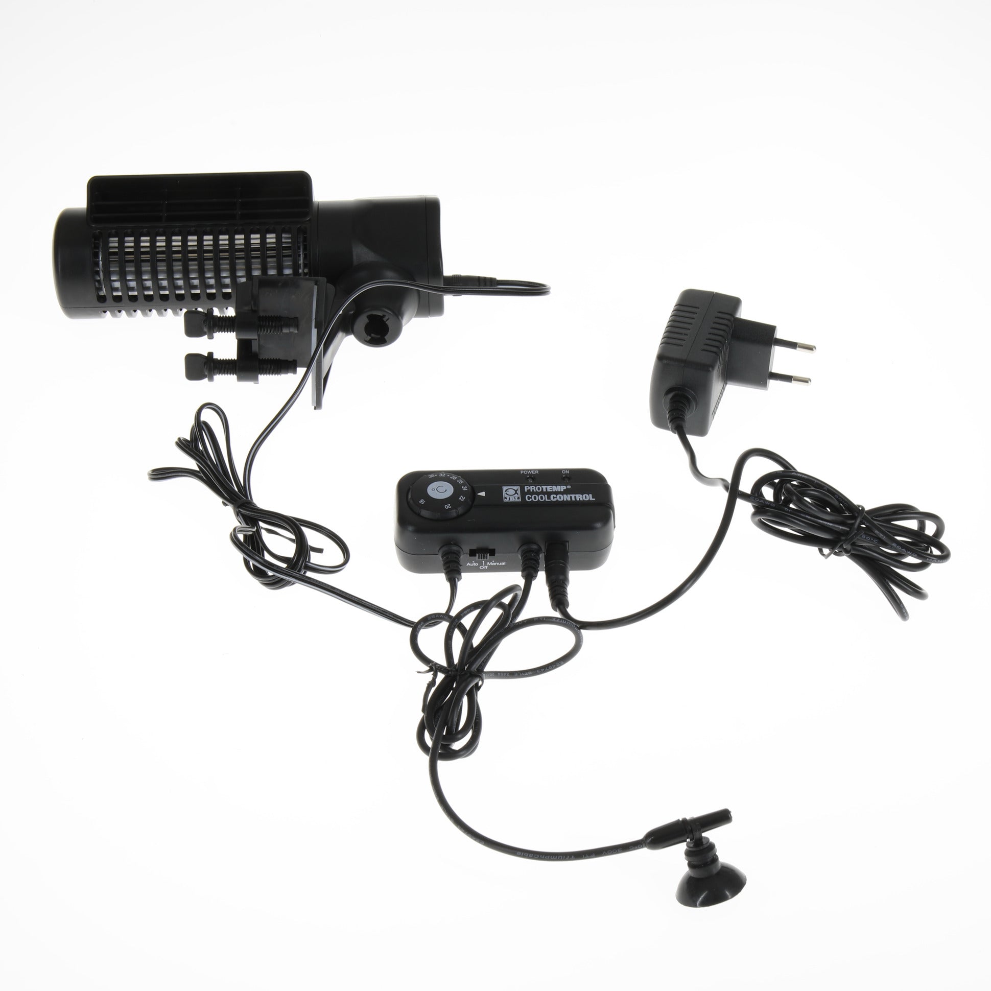 JBL ProTemp Cool Control set 12V con termostato, cavo di alimentazione e ventola da banco inclusa