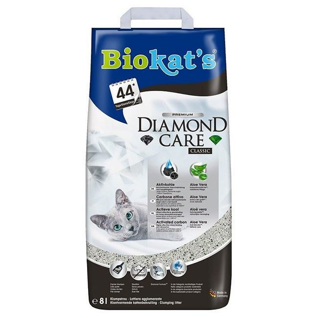 Lettiera Biokat's Diamond Care Classic 8 Litri - Agglomerante