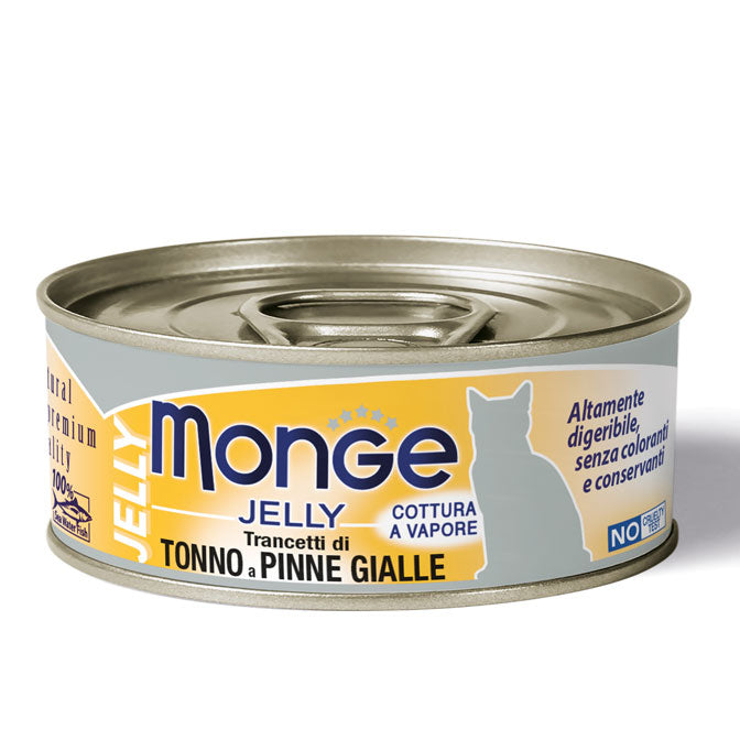 Monge Jelly Trancetti Tonno a Pinne Gialle 80g – Gatto Adulto