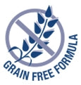 Logo formula grain free con spiga barrata, per indicare assenza di cereali nella ricetta