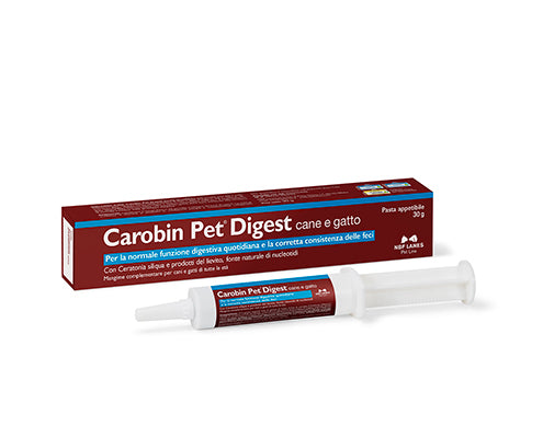 NBF LANES Carobin Pet Digest Pasta 30g Integratore per Cane e Gatto