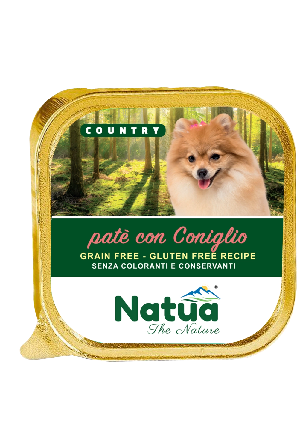 Natua Dog Country Coniglio 100g Vaschetta