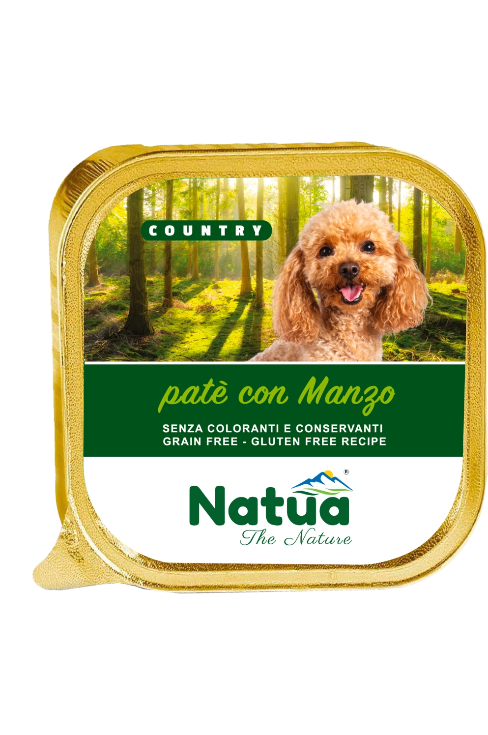 Natua Dog Country Manzo 100g Vaschetta