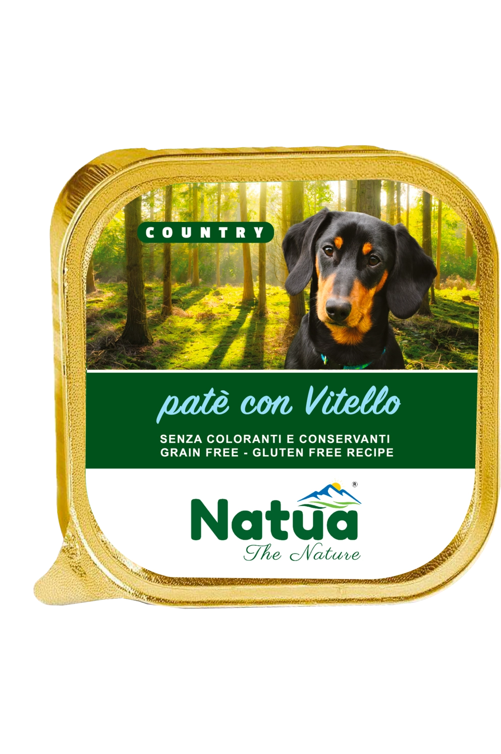 Natua Dog Country Vitello 100g Vaschetta