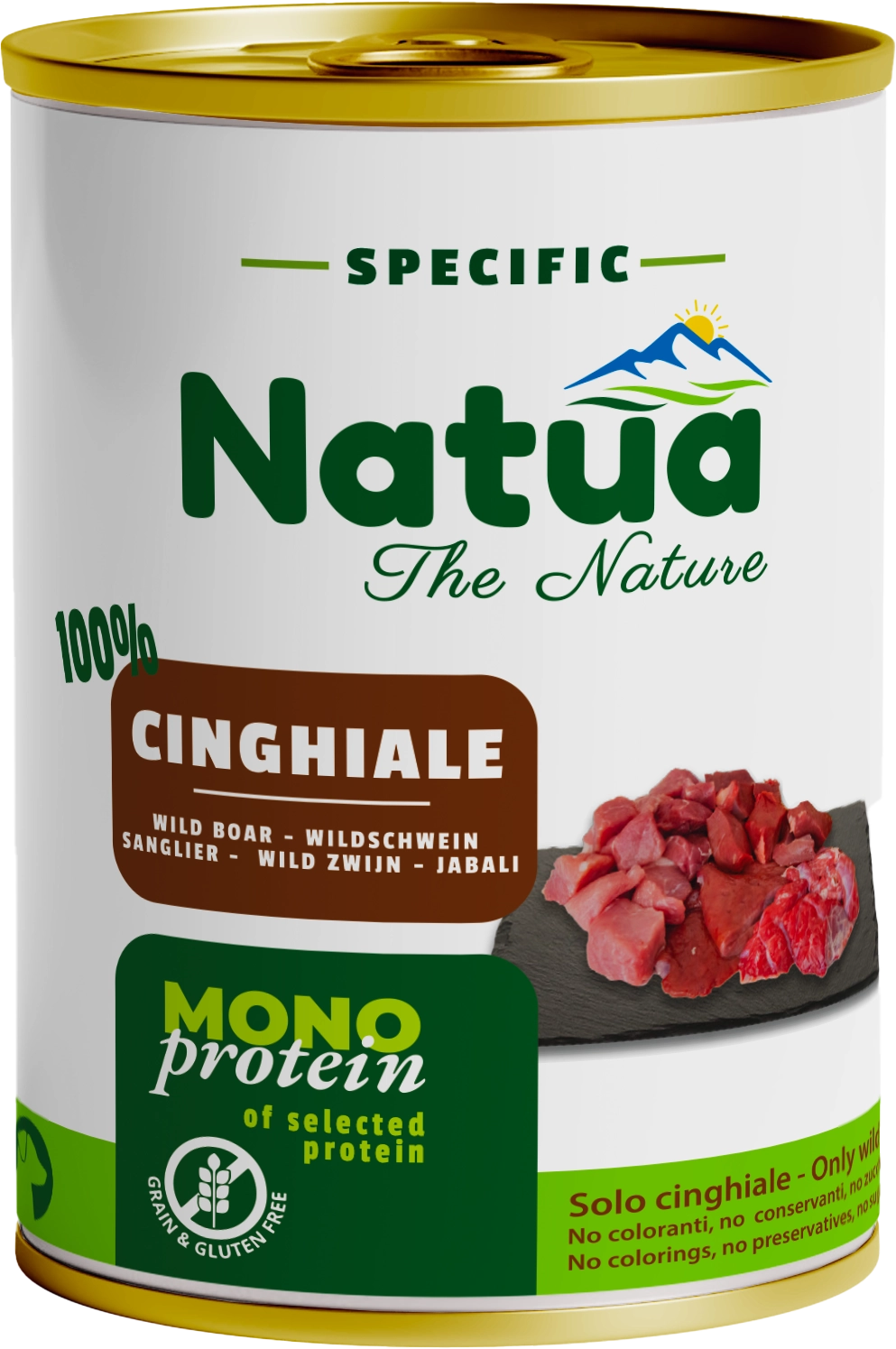 Natua Dog Monoprotein Cinghiale 400g Lattina