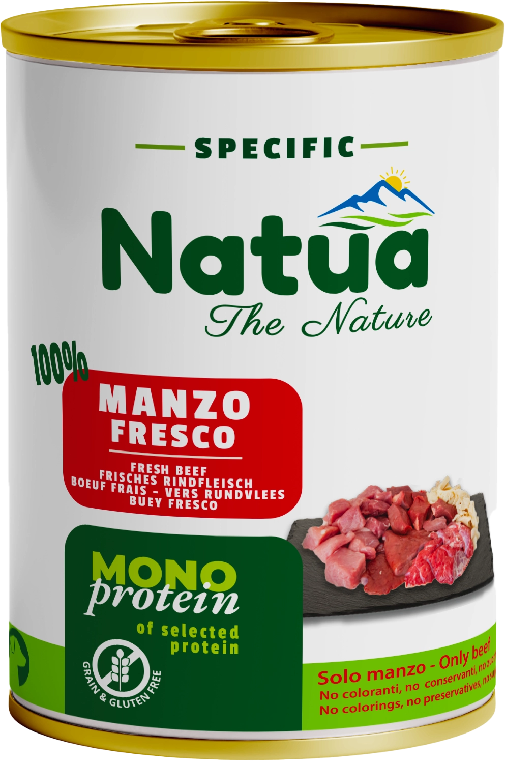 Natua Dog Specific Monoprotein Manzo 400g Lattina