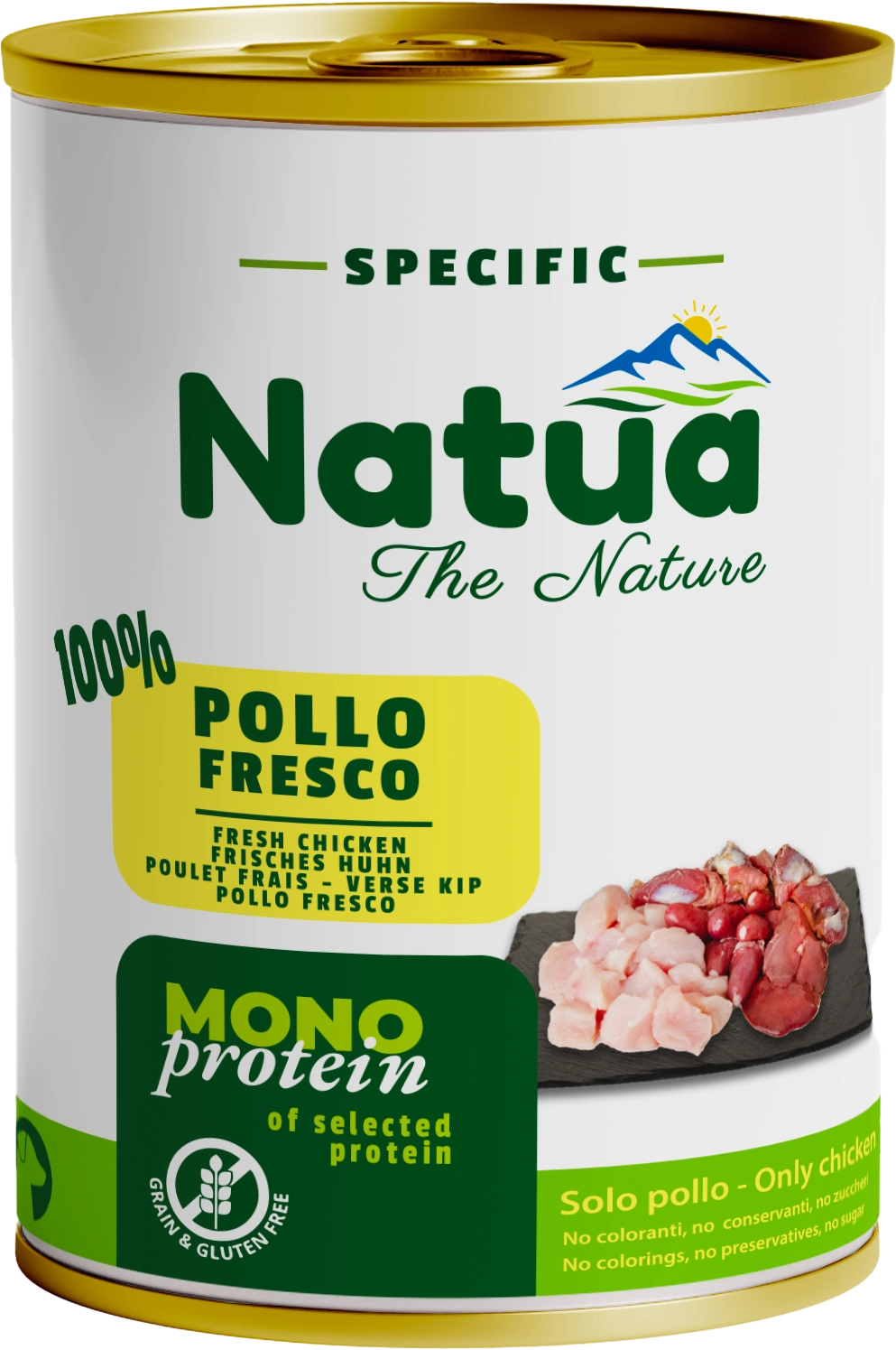 Natua Dog Specific Monoprotein Pollo 400g Lattina
