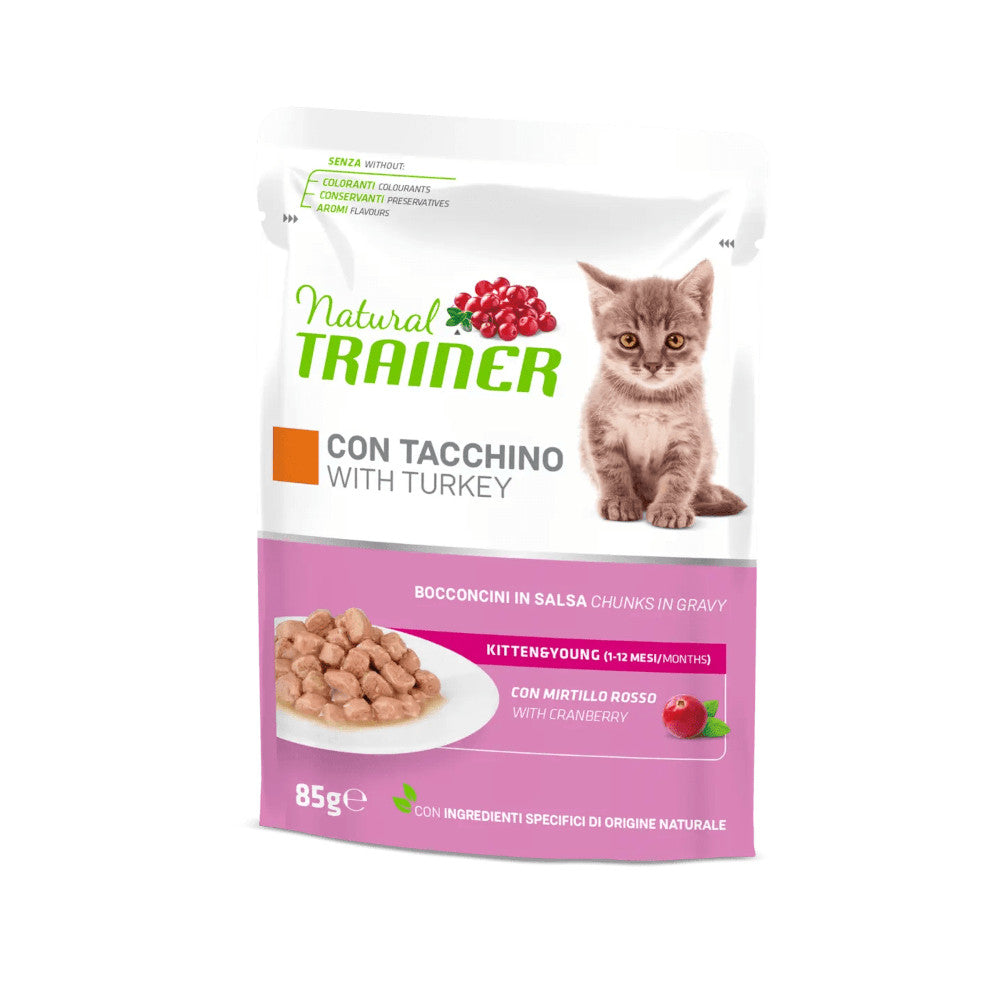 Natural Trainer Kitten&Young Tacchino 85 Gr
