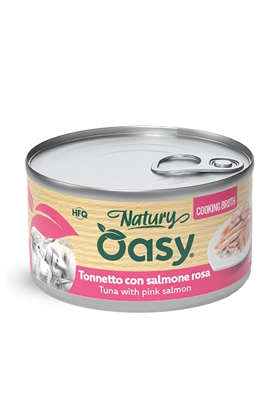 Natury Cooking Broth Tonnetto con Salmone Rosa 85g Lattina