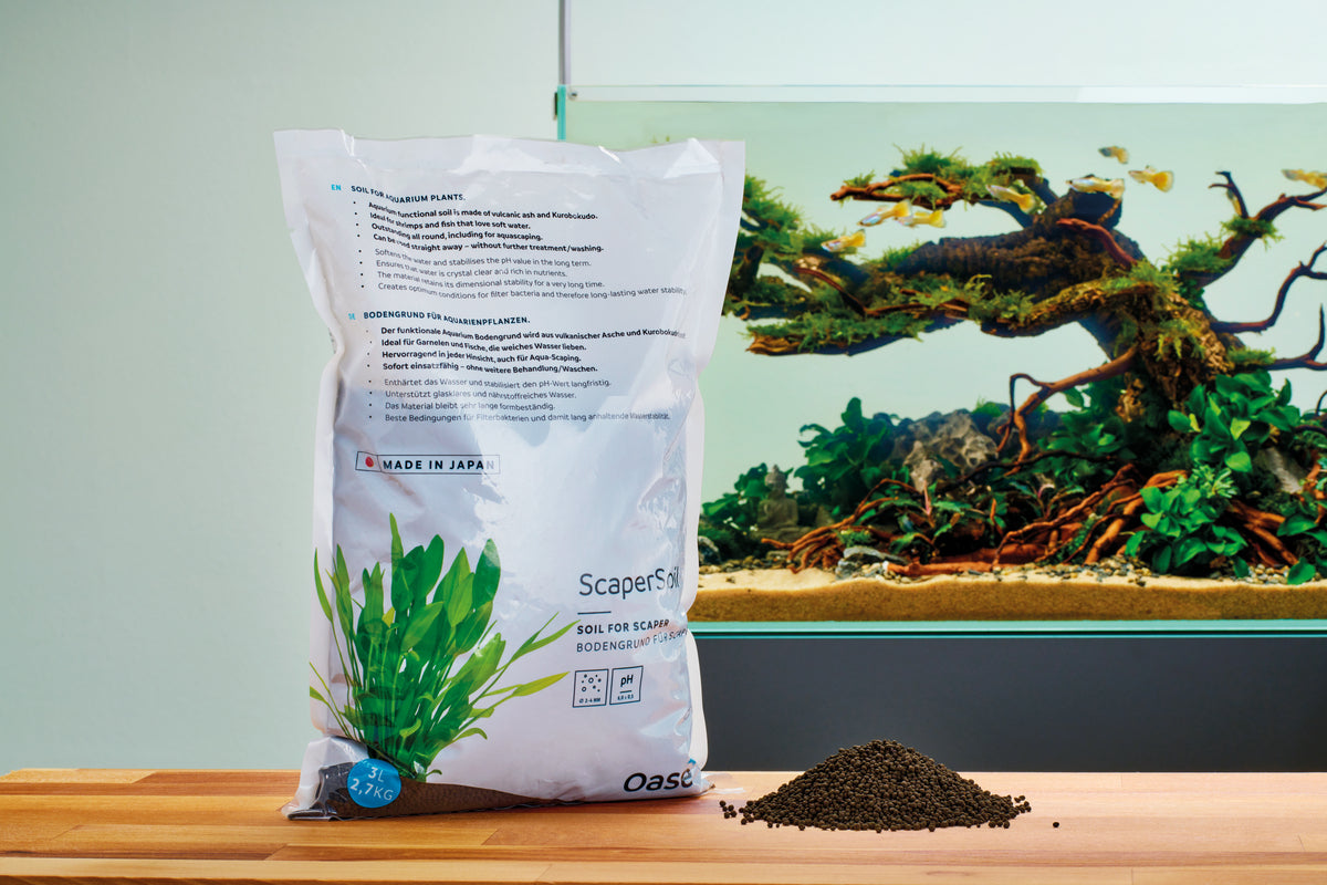 Oase ScaperLine Soil 3 l Nero - Suolo Attivo per Acquario