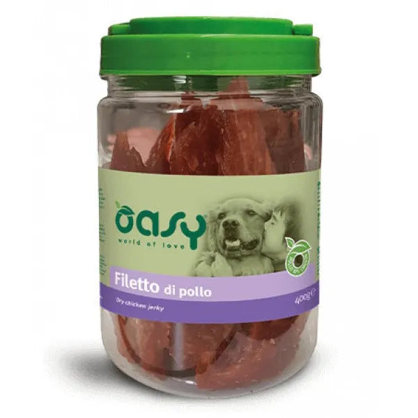 Oasy Filetto di Pollo 400g Snack per Cani