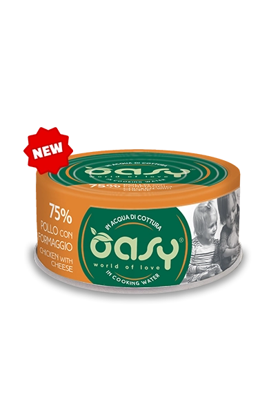 Oasy Gatto More Love Pollo con Formaggio 70g