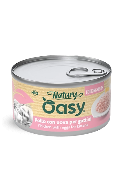 Oasy Natury Cooking Broth Pollo con Uova per Gattini 85g