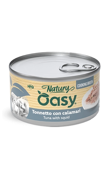 Oasy Natury Cooking Broth Tonnetto con Calamari 85g