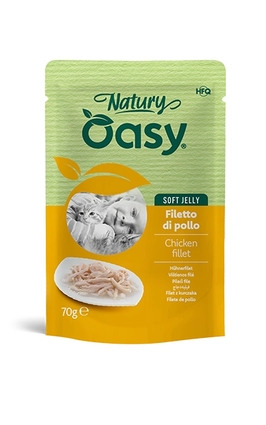 Oasy Natury Soft Jelly Filetto di Pollo 70g Busta