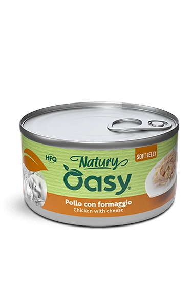 Oasy Natury Soft Jelly Pollo con Formaggio 150g