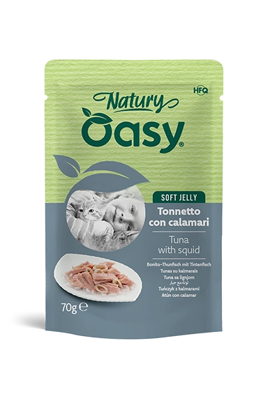 Oasy Natury Soft Jelly Tonnetto con Calamari 70g Busta