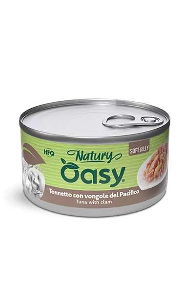 Oasy Natury Soft Jelly Tonnetto con Vongole 150g Lattina