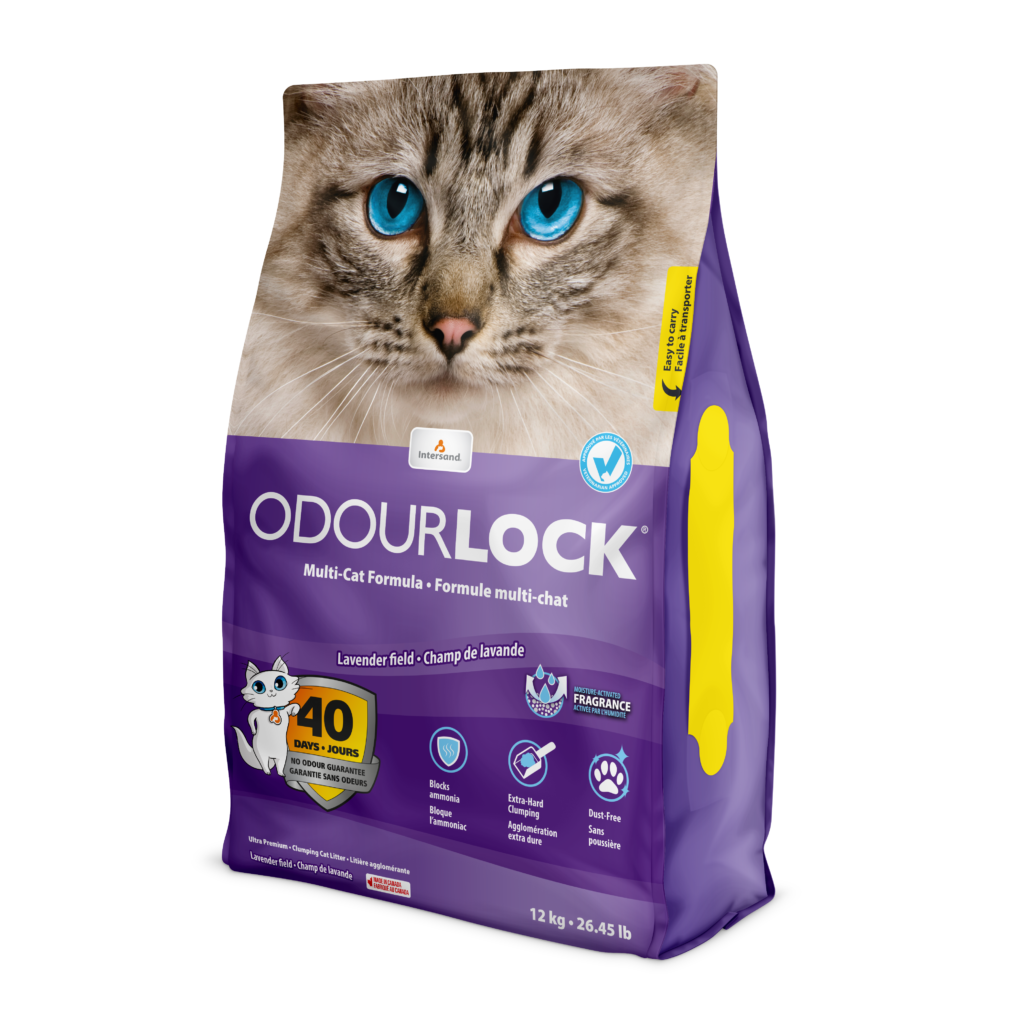 OdourLock Lettiera per Gatti al Profumo Lavanda - 12kg