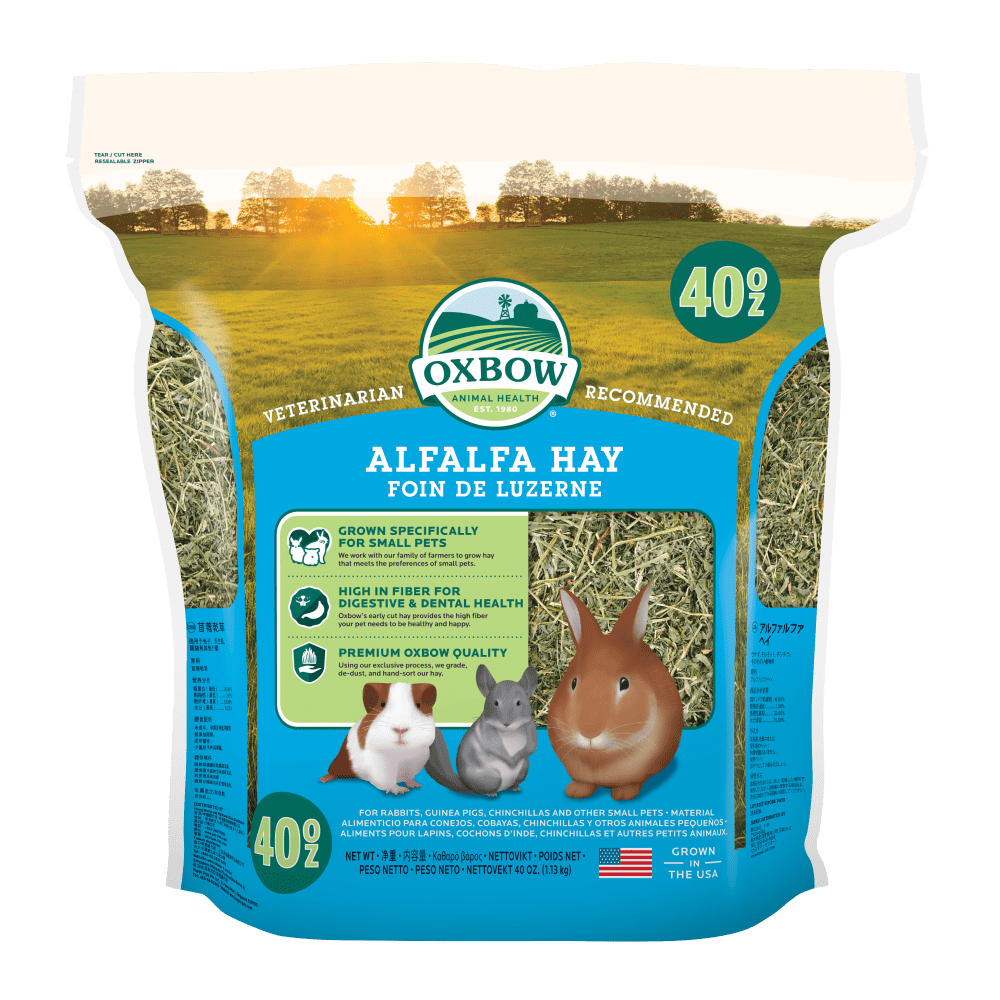 Fieno Oxbow Alfalfa 1,13 kg per conigli e roditori in crescita