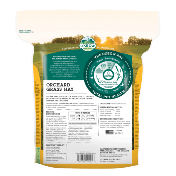 Oxbow Orchard Grass Hay 425g