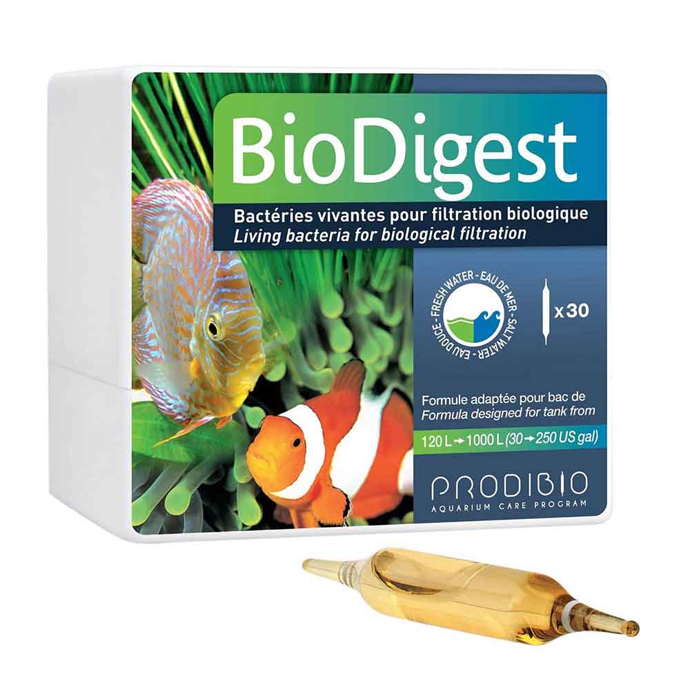 Prodibio BIODIGEST 30 Fiale - Batteri Vivi per Acquari Marini