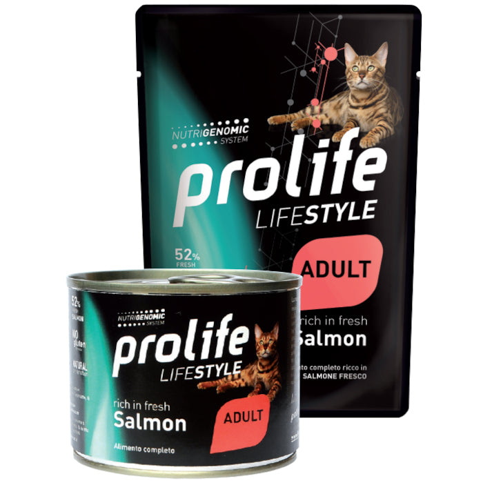 Prolife Life Style Adult Salmone 200gr - Alimento Completo per Gatti Adulti