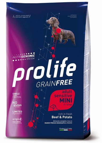 Prolife Manzo e Patate Mini 2Kg - Crocchette Cani Sensitive Grain Free