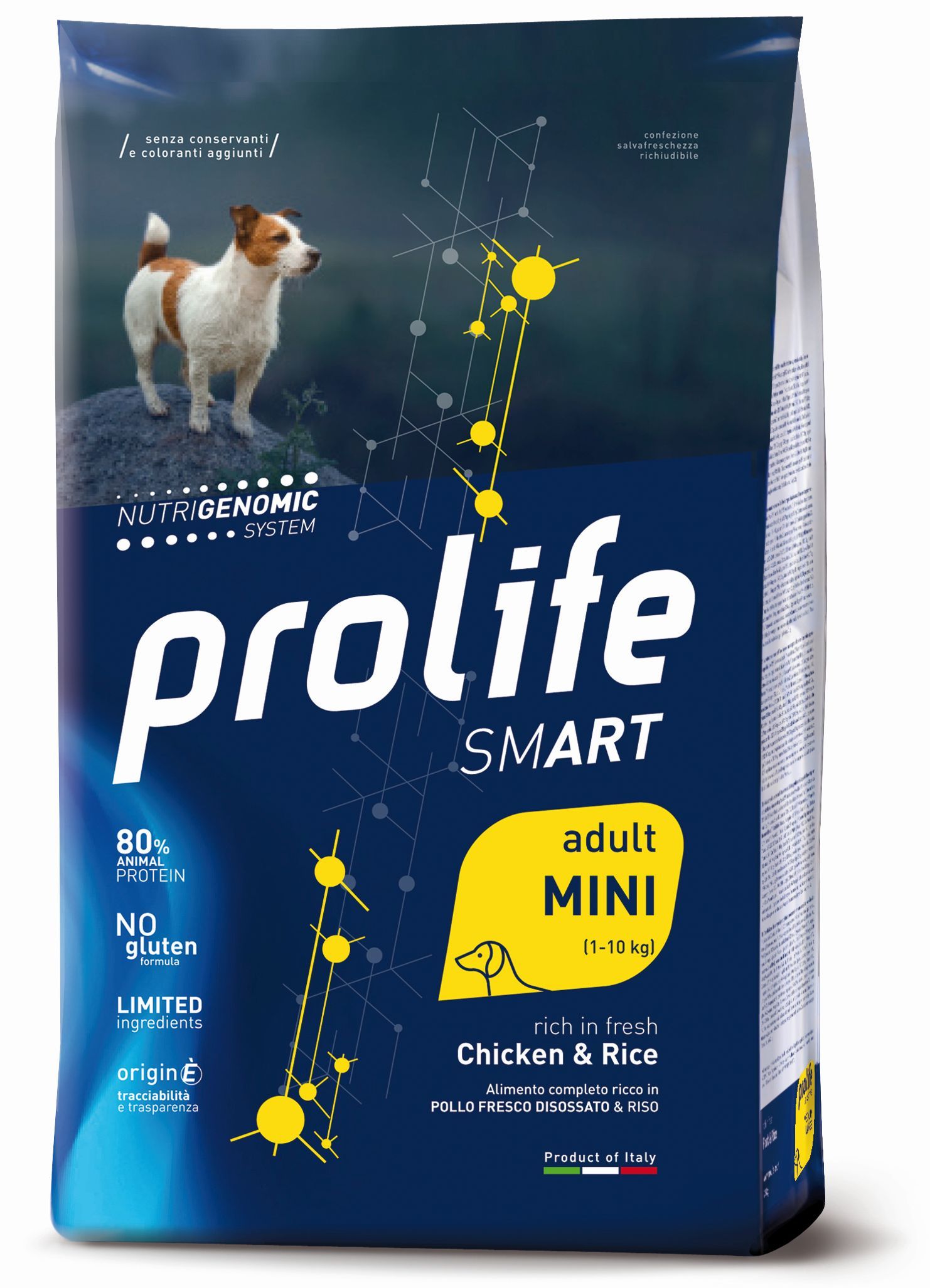 Prolife Smart Adult Mini Pollo e Riso 2kg Crocchette per Cani