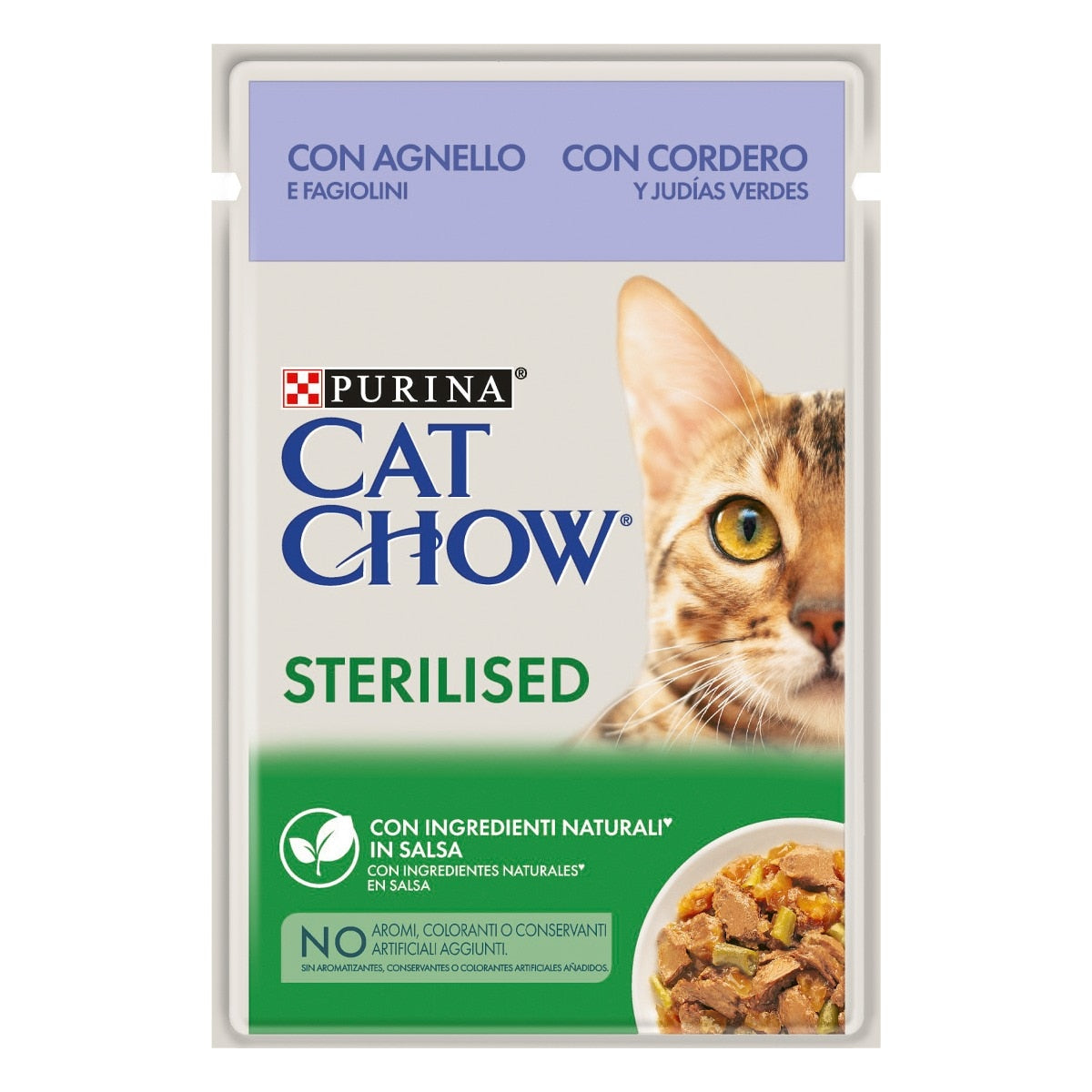 Cat Chow Sterilised Agnello e Fagiolini 85g - Gatto Sterilizzato