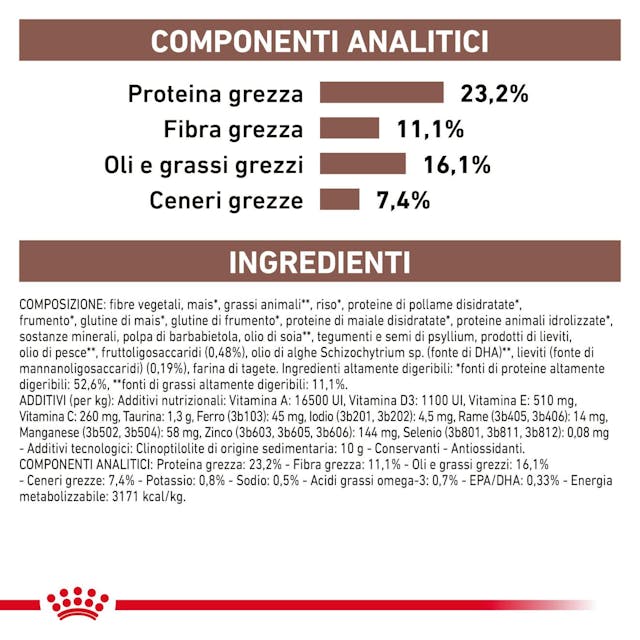 Royal Canin Gastrointestinal High Fibre 2kg - Cani Adulti