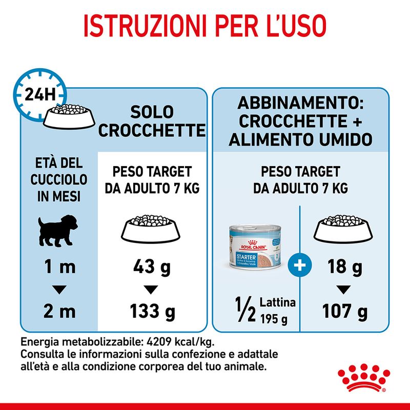 Royal Canin Starter Mother&Babydog Mini 1kg - Crocchette per Cani Cuccioli