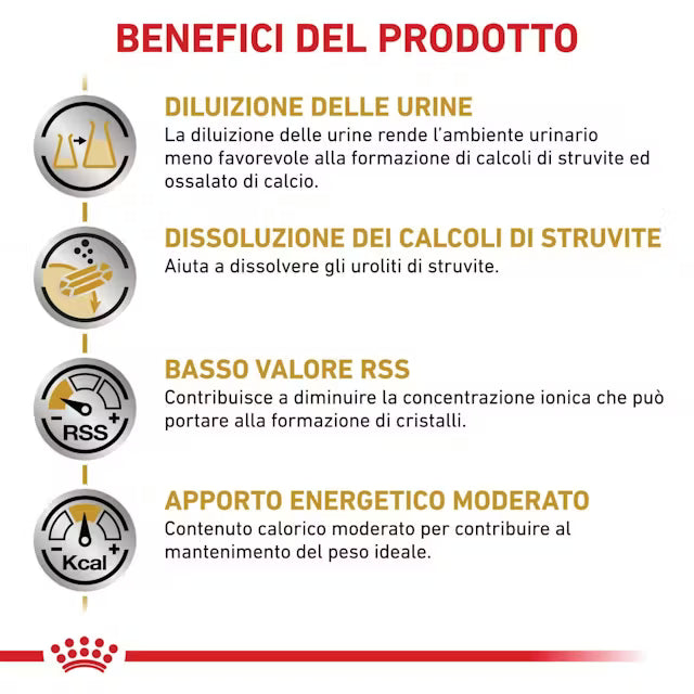 Alimento umido Royal Canin Urinary S/O Moderate Calorie Straccetti in salsa 4x12x85 g per gatti adulti